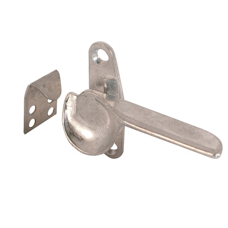 Prime-Line Sash Lock, 1-1/2 in. Hole Center, Diecast Zinc, Polished Finish, PK2 F 2509